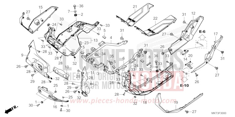 FLOOR STEP for X-ADV 750 GRAPHITE BLACK (NHB01) from 2021